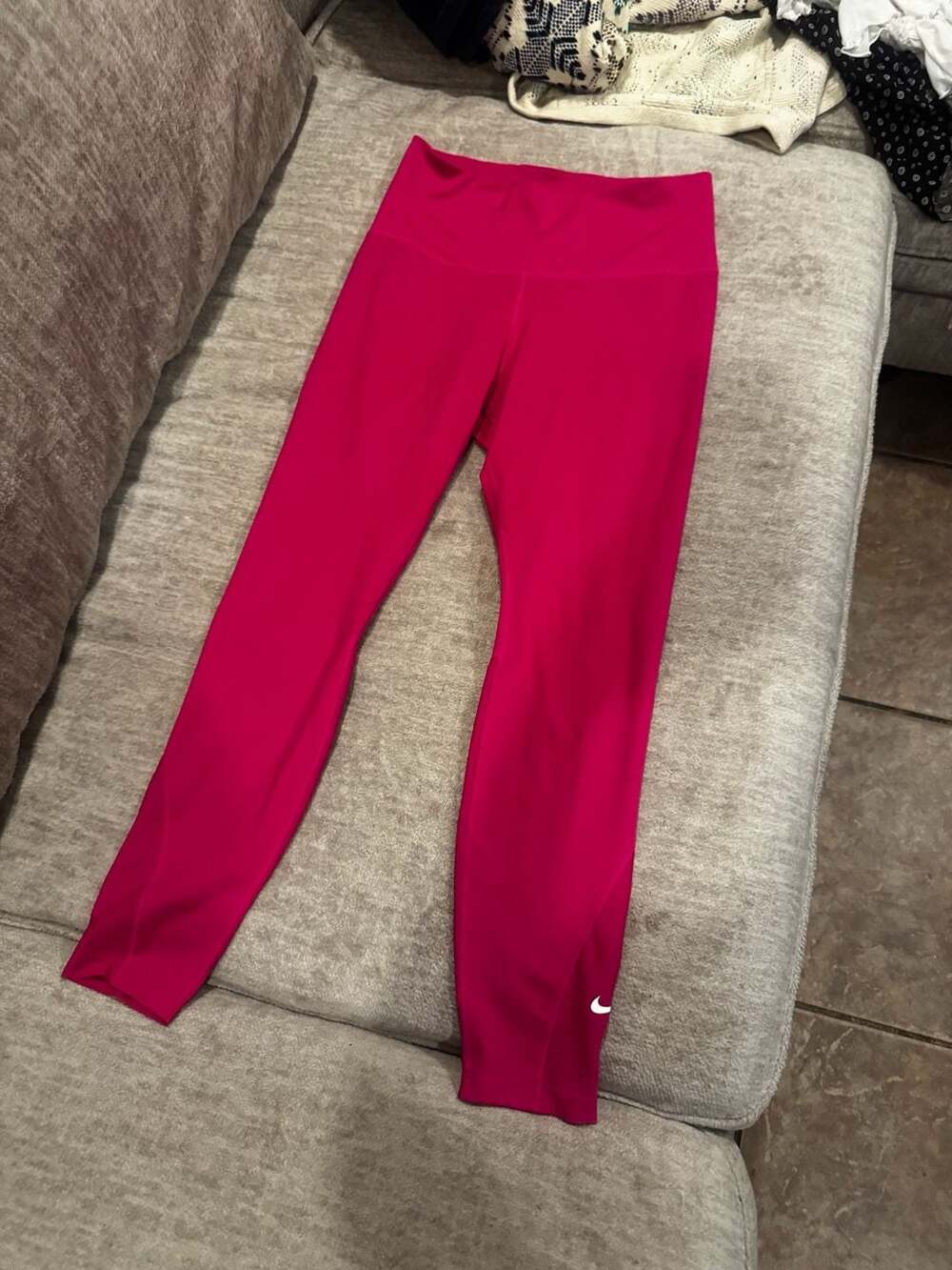 Nike Dri-Fit Leggings Size M Pink High-Rise Athletic Pants